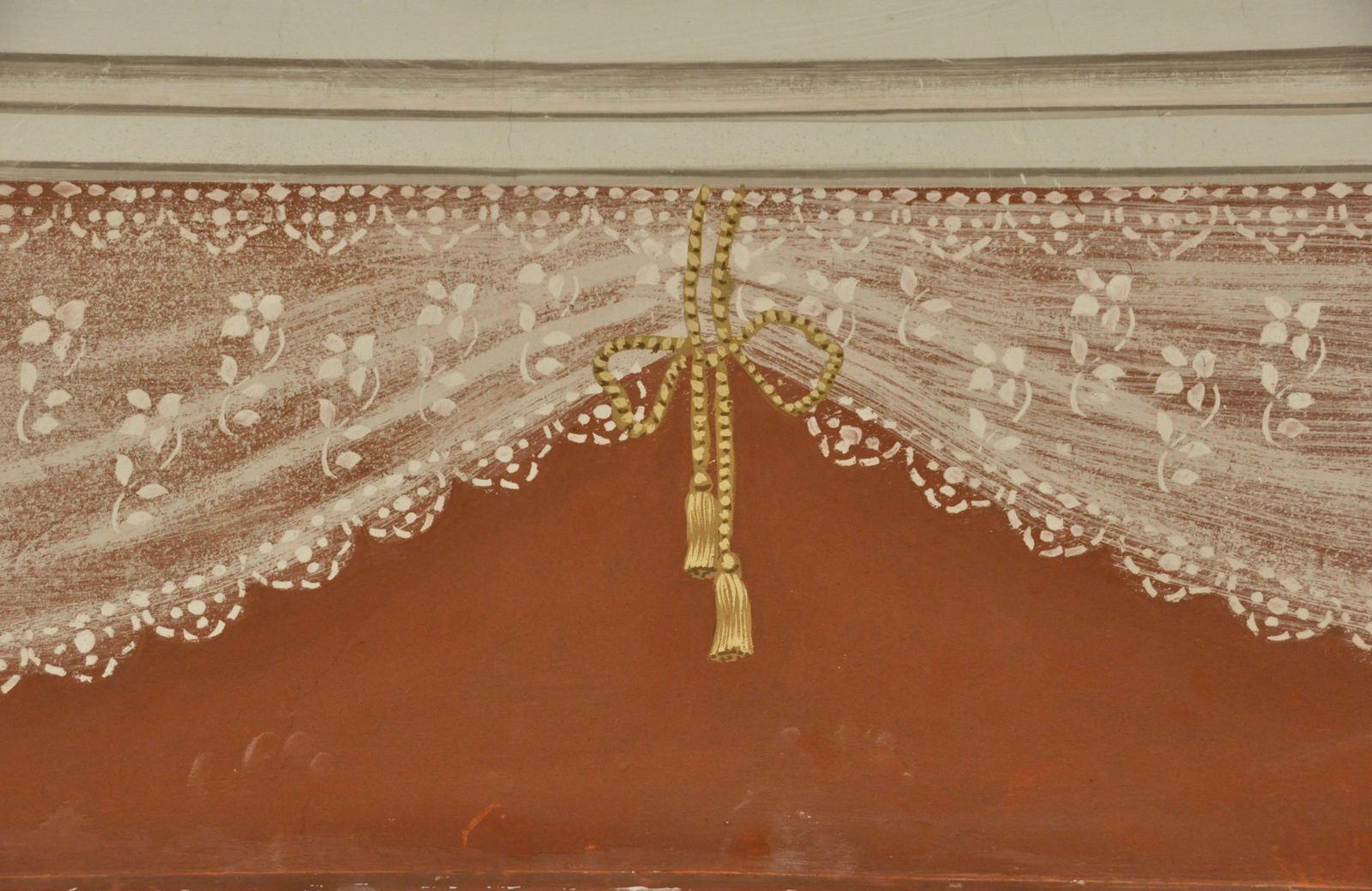 Dettaglio del soffitto affrescato